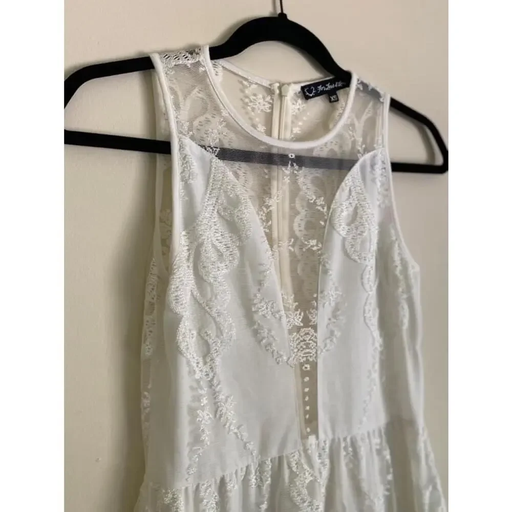 For Love & Lemons lulu White Lace mini Dress Size XS - Picture 2 of 10